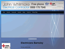 Tablet Screenshot of electricians-barnsley.com
